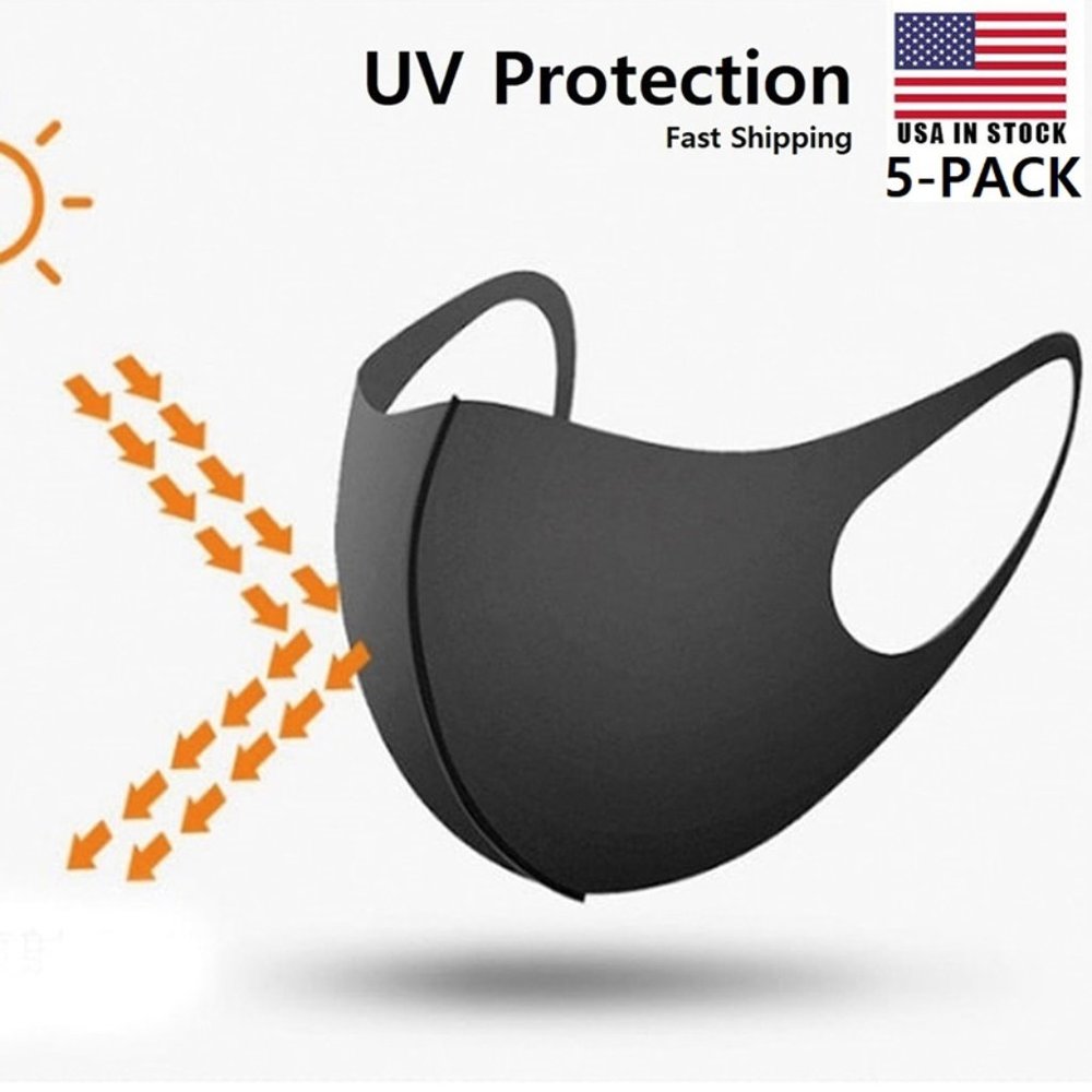 5-Pack 3D Fashion Mask Reusable Washable Covering